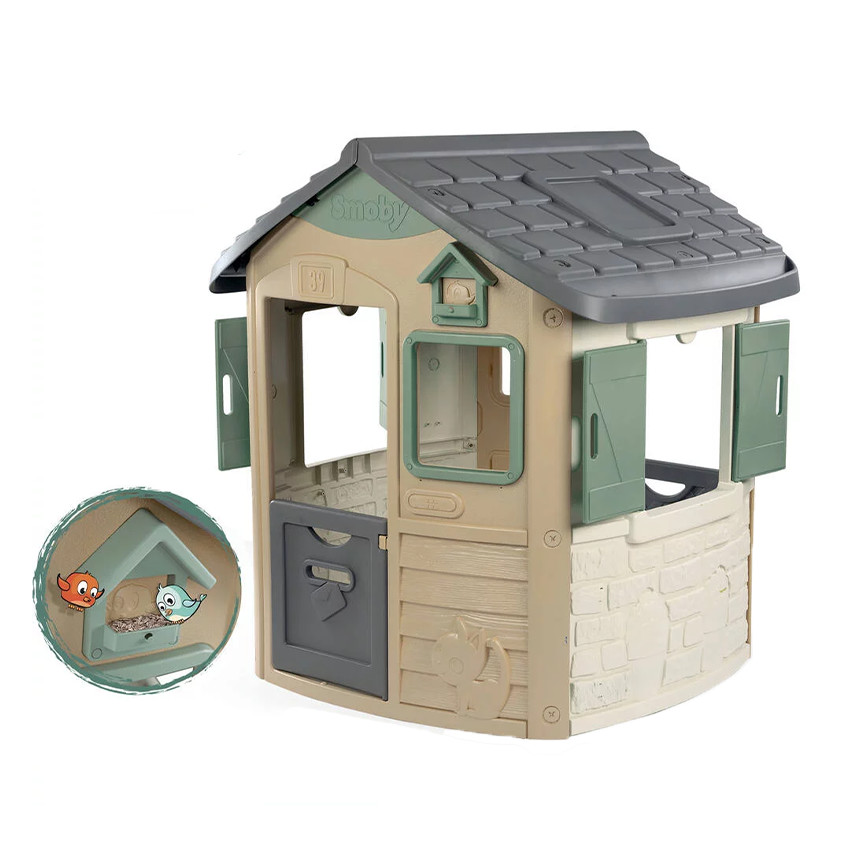 Maison Jura Lodge Life avec mangeoire pour oiseaux 