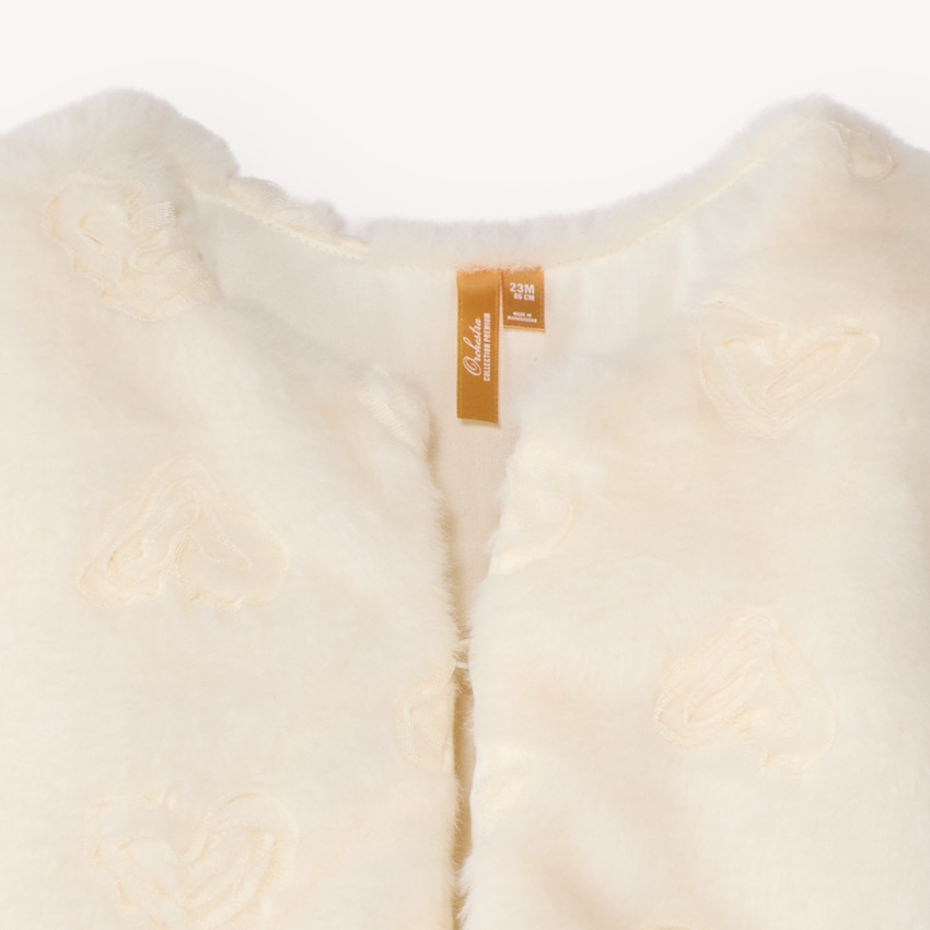 Gilet en fausse fourrure bébé fille 