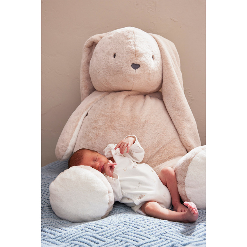Peluche Large B&M 80cm Lapin Moka 