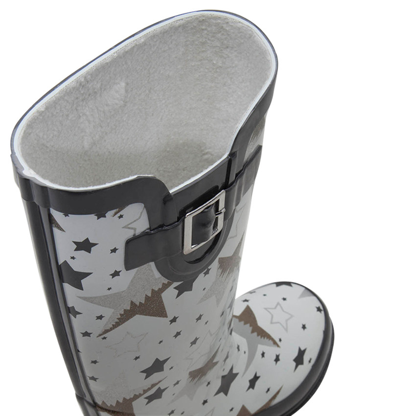 Bottes de pluie en caoutchouc avec étoiles imprimées all-over 