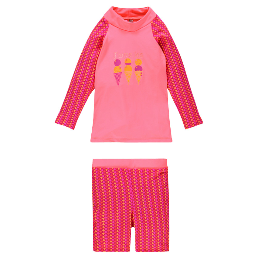 Maillot de bain tee-shirt et short anti UV du 12 mois au 10 ans 