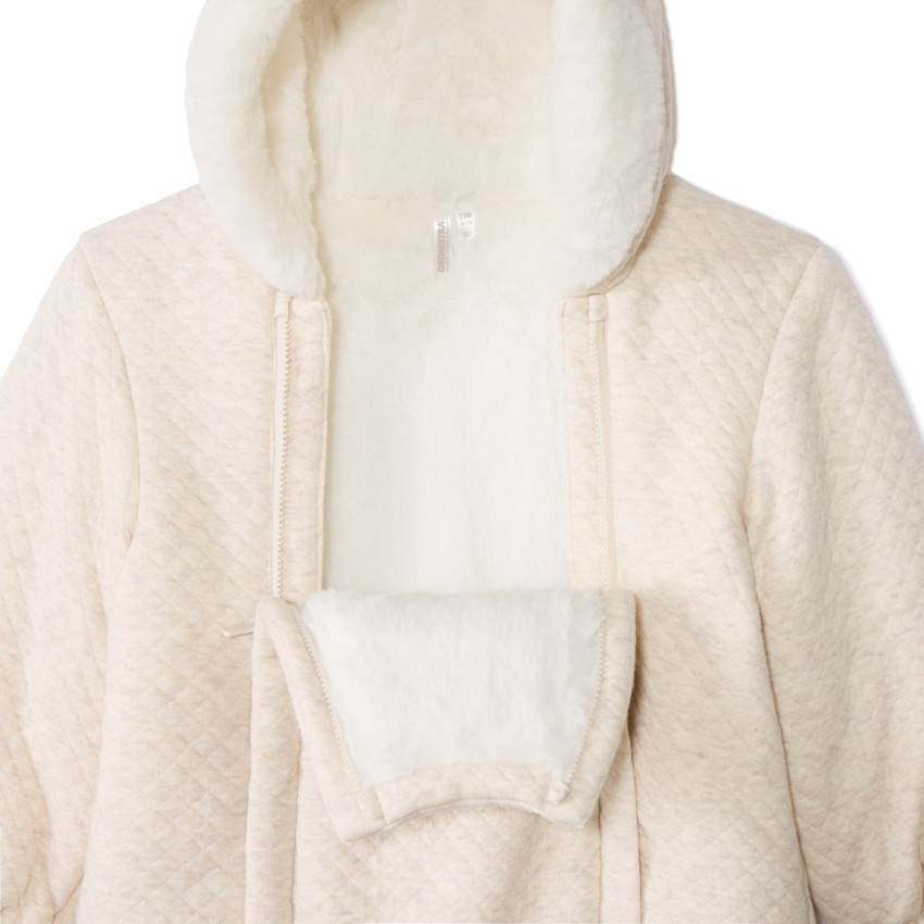 Combi-pilote broderie hérisson pour bébé garçon avec finitions différentes selon l'âge 