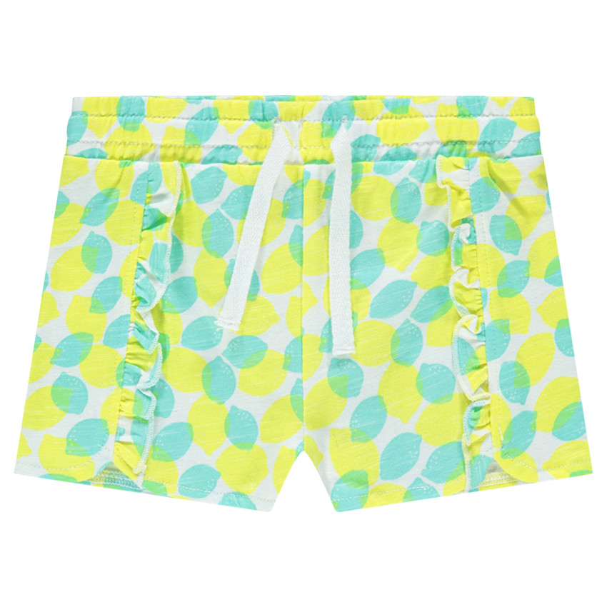 Short en coton à imprimé fantaisie all-over 
