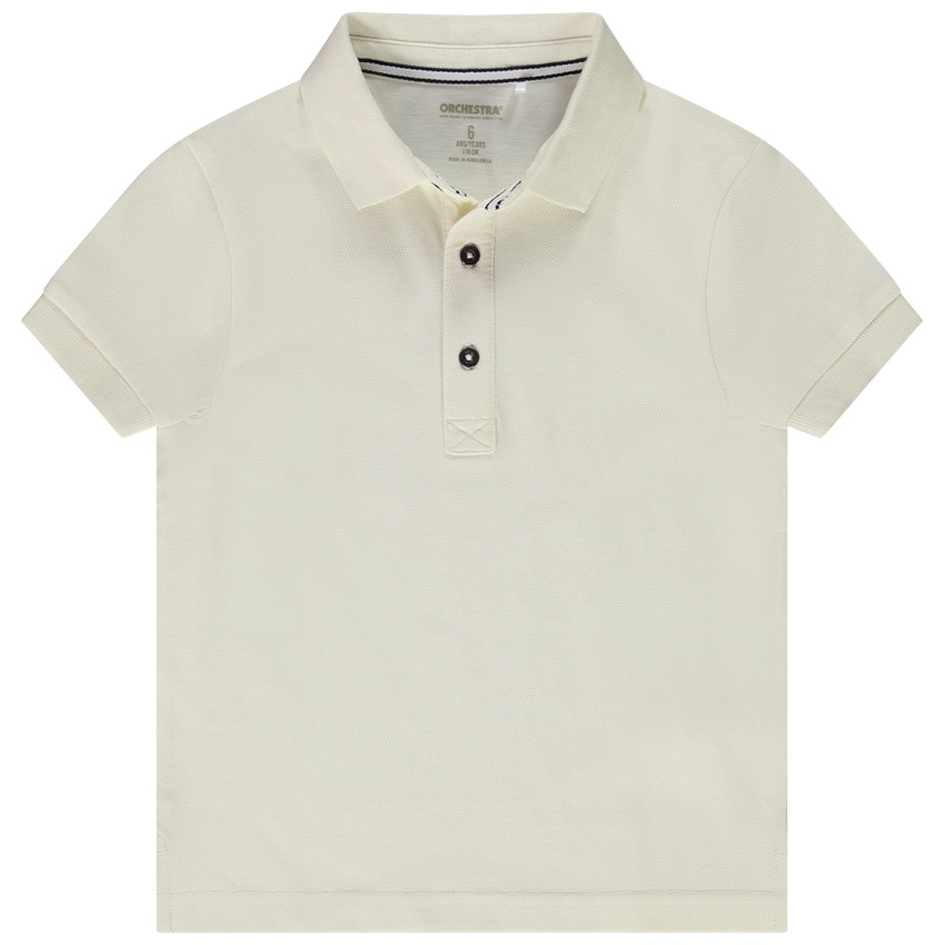 Polo manches courtes uni pour garçon