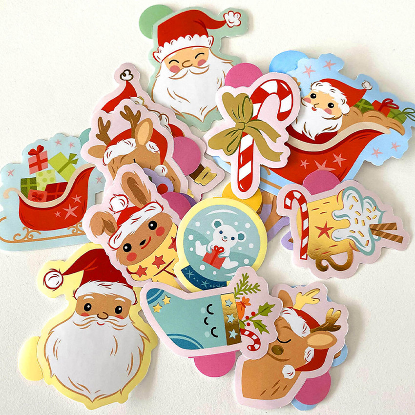 Pochette de 100 gommettes de Noël repositionnables 