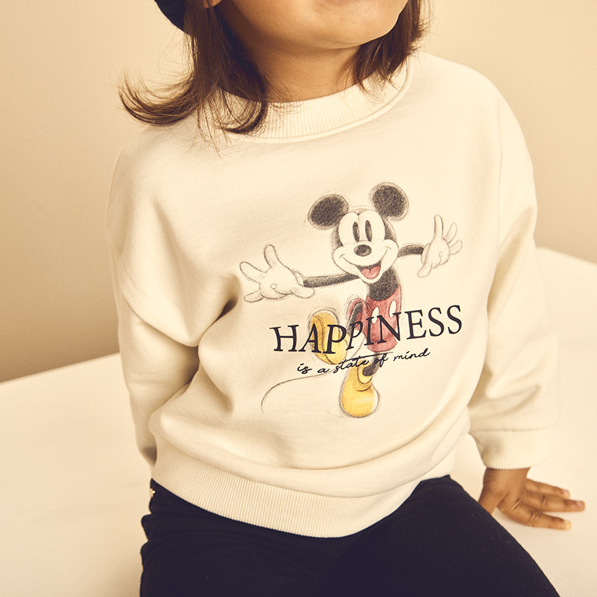 Sweat oversize en molleton print Mickey Disney pour bébé 