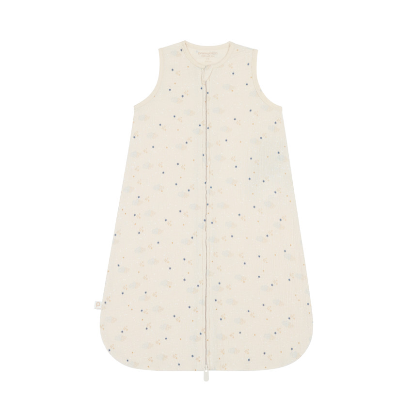 Gigoteuse sans manches en gaze de coton imprimé étoiles TOG 0,5 - Bande de Rêveurs