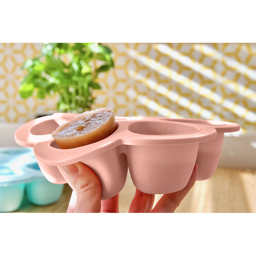 Pots de conservation multi-portions en silicone 6x150 ml - Pink - Rose (Béaba) - Image 1