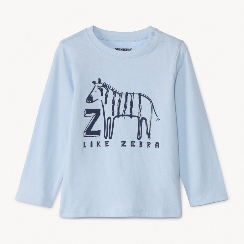 T-shirt manches longues print animal pour bébé garçon 