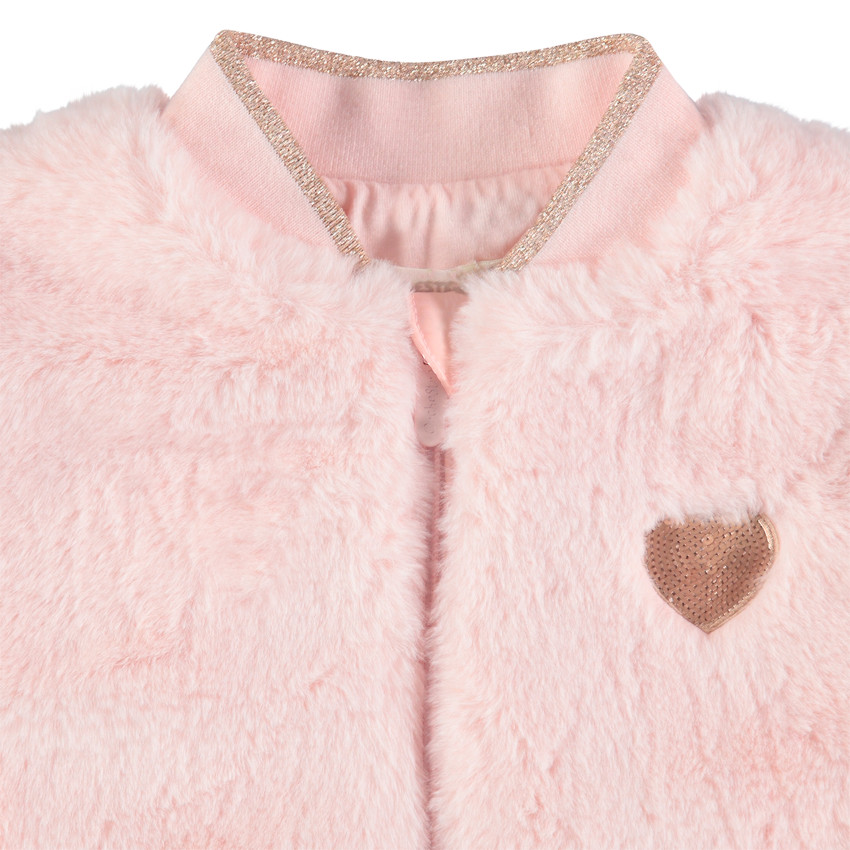 Veste en fausse fourrure pour enfant fille