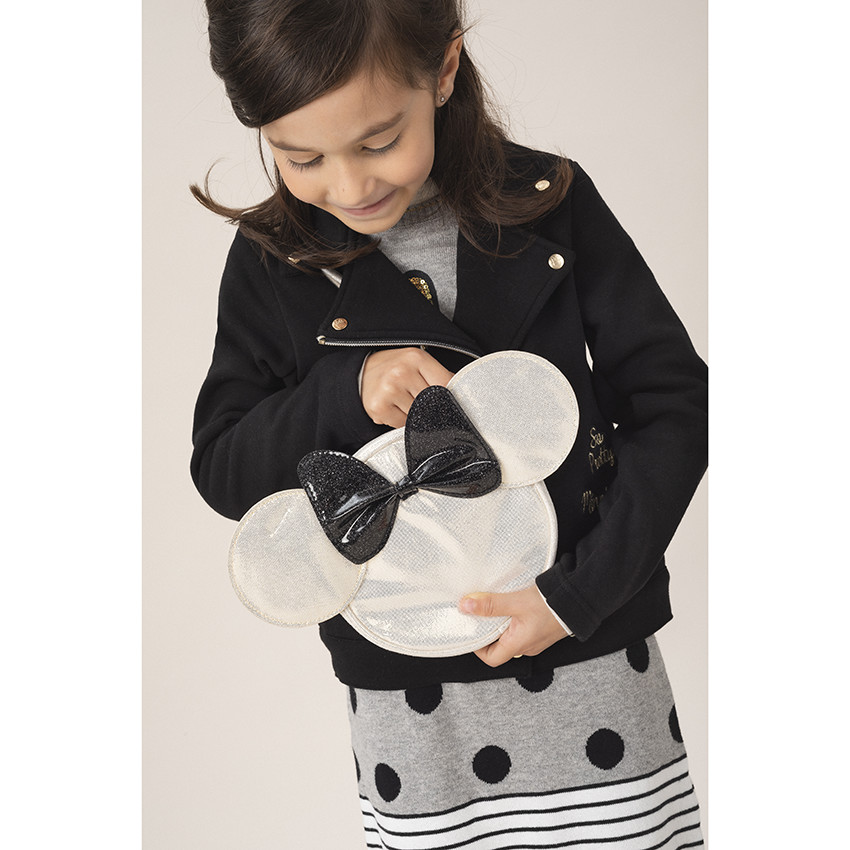 Perfecto uni doublé sherpa fine détails Minnie Disney et noeud au dos 