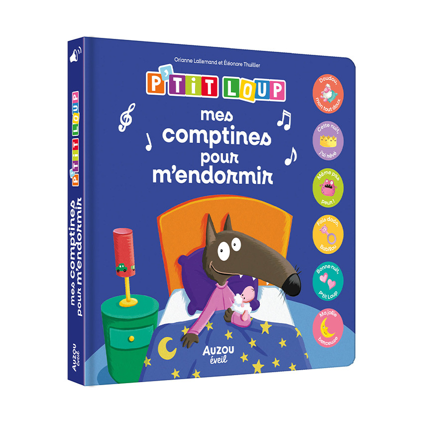 Livre sonore "P'tit Loup - Mes comptines pour m'endormir" 
