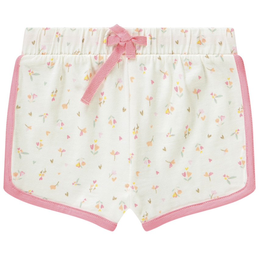 Short de sport imprimé fantaisie pour bébé fille