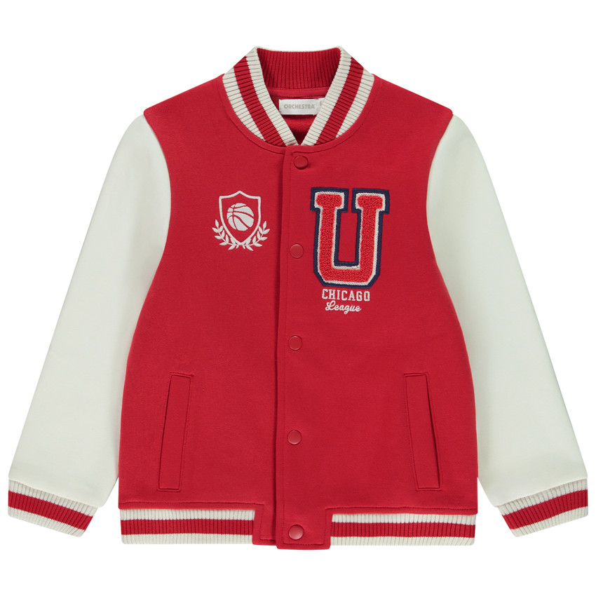 Veste teddy en molleton patch bouclettes pour garçon 