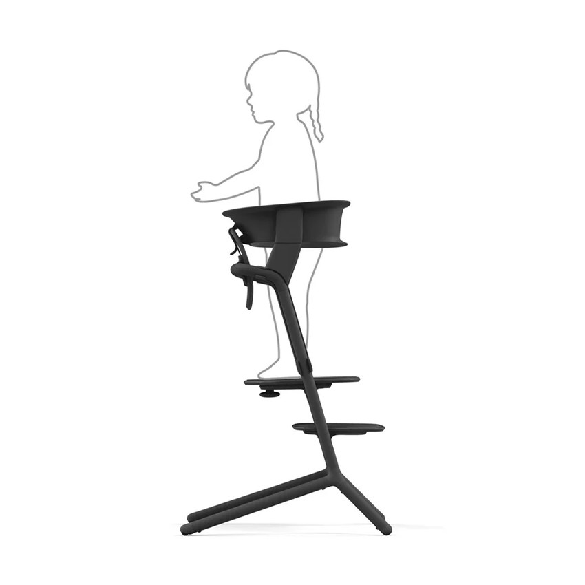 Set de tour d'apprentissage pour chaise haute Lemo stunning black 