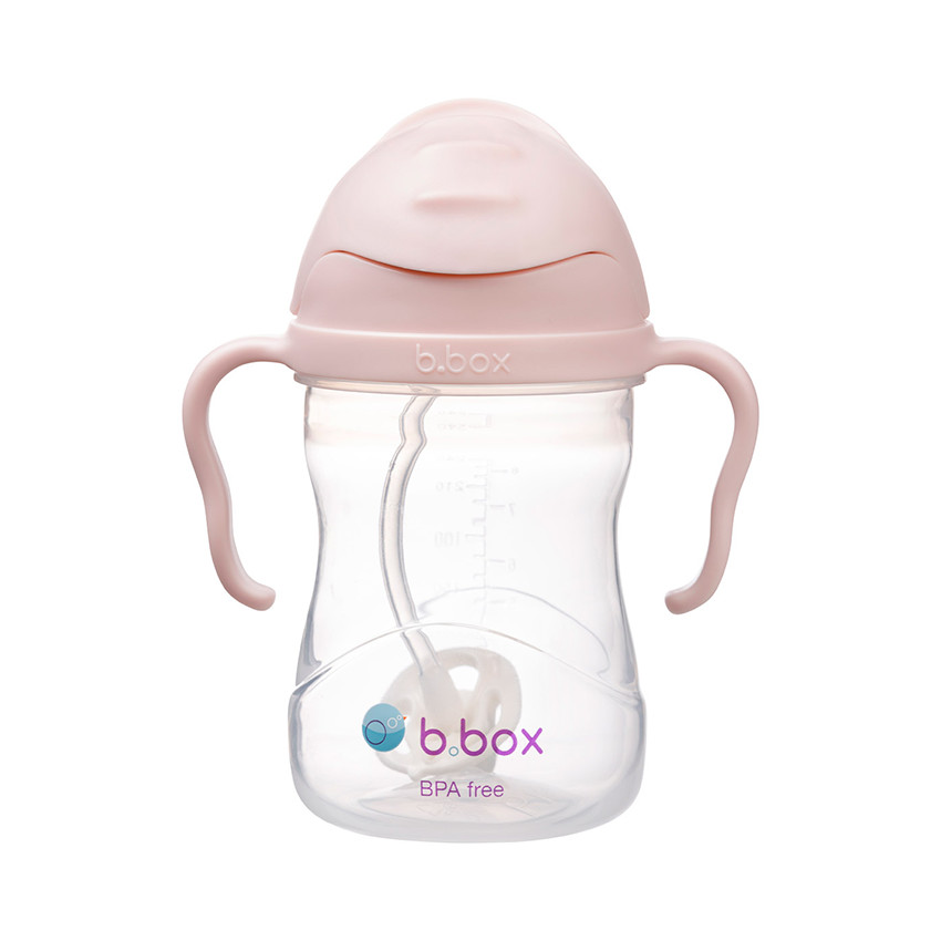 Tasse d&#39;apprentissage avec paille lestée 240ml blush