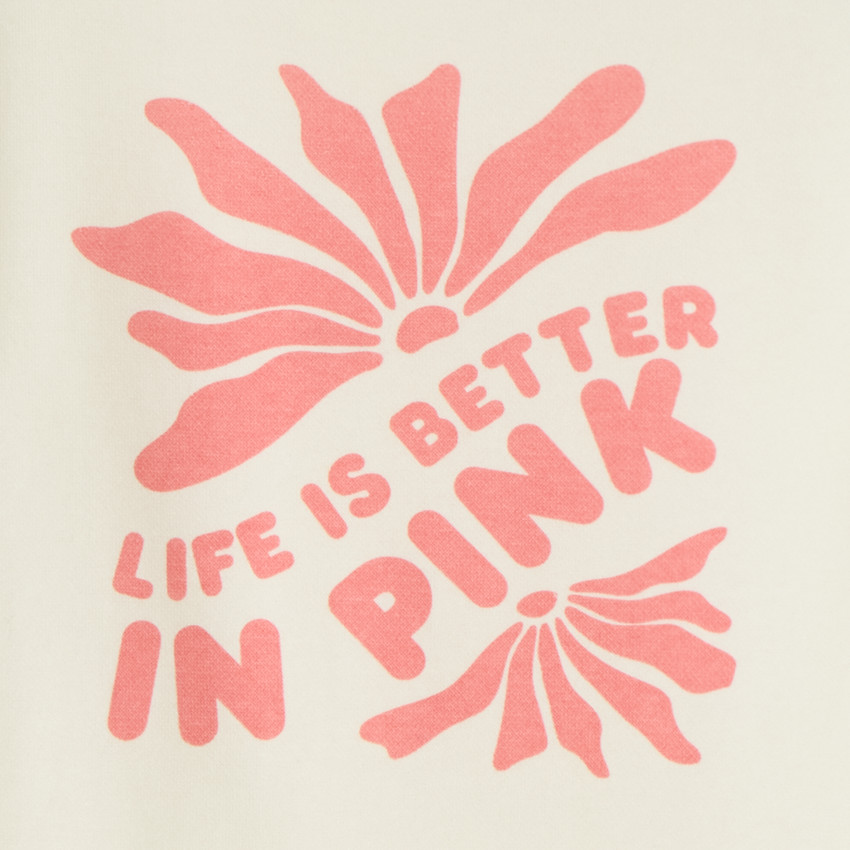 Sweat molleton printé pour fille 