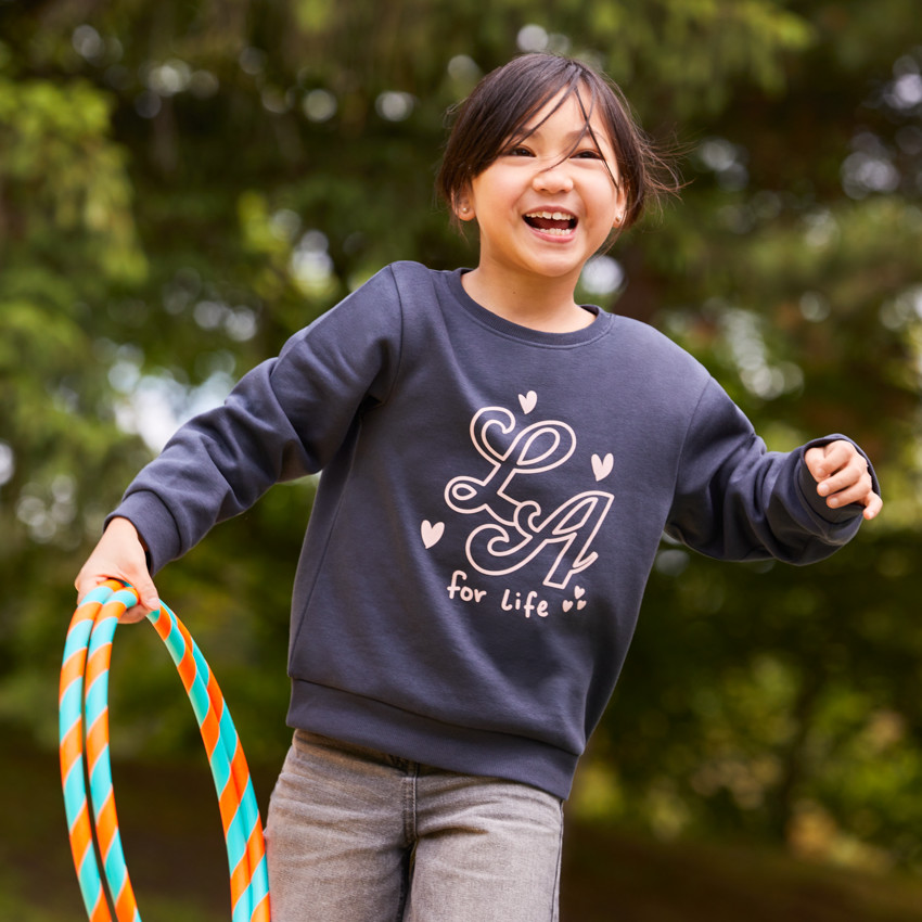 Sweat molleton fantaisie pour fille