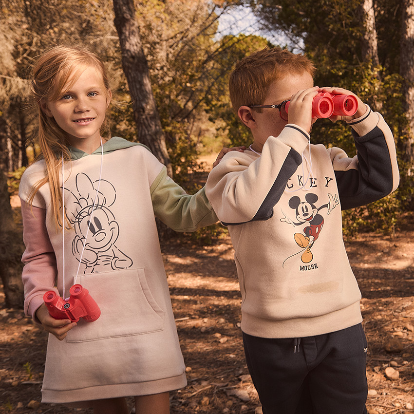 Robe sweat effet color block Minnie Disney pour fille Orchestra