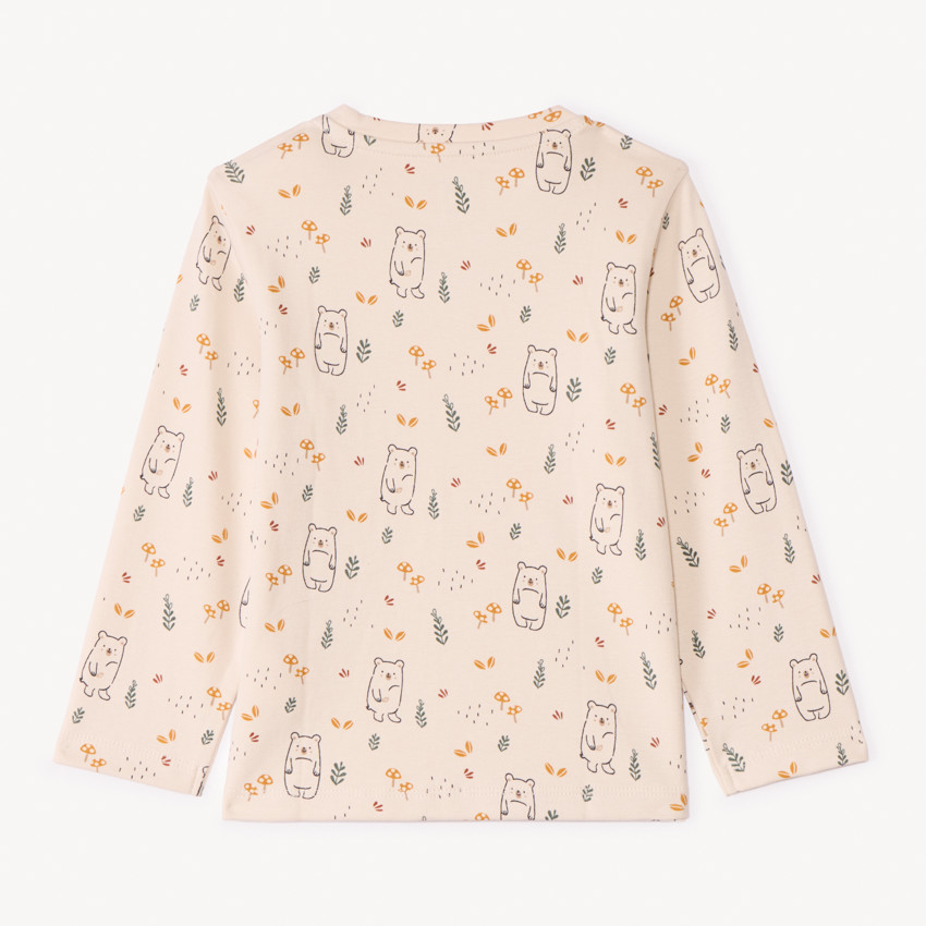 T-shirt manches longues imprimé ours pour bébé garçon 