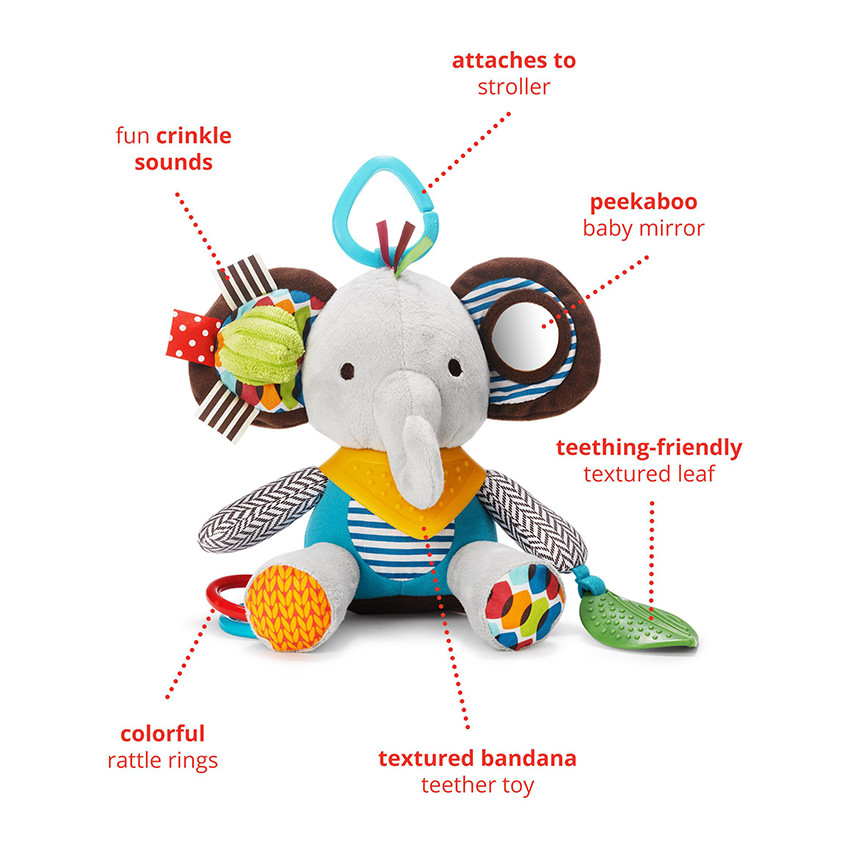 Peluche d'activités éléphant Bandana Buddies 