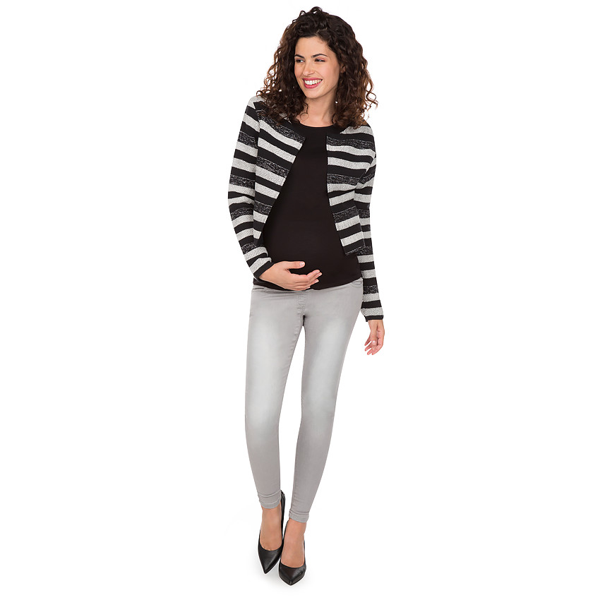 Veste de grossesse à rayures jacquard 