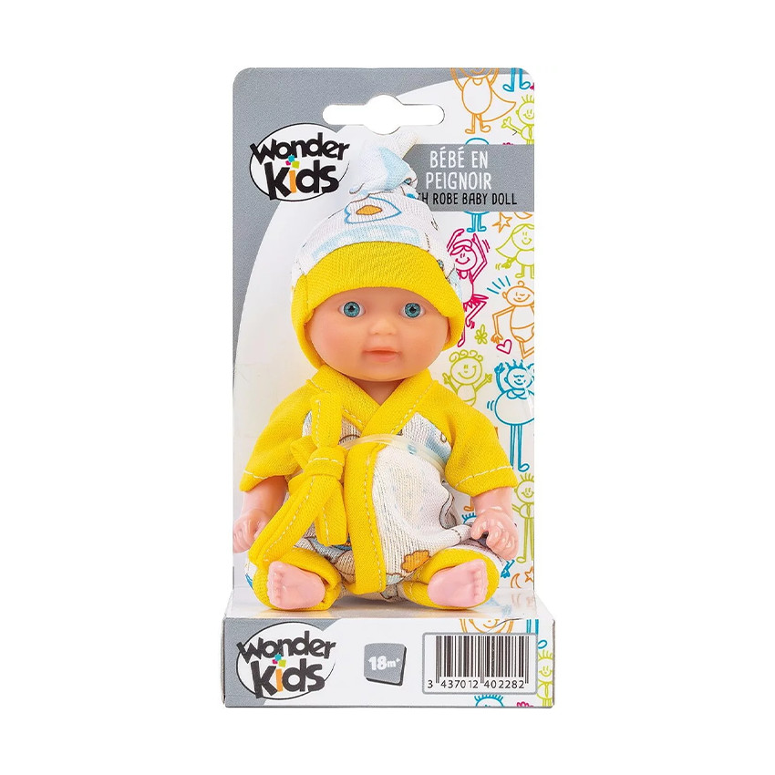 Poupon bébé en peignoir (coloris aléatoire) 
