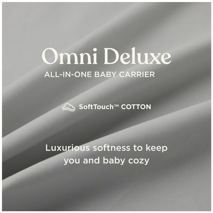 Porte bébé Omni Deluxe 4 positions coton Onyx Black 
