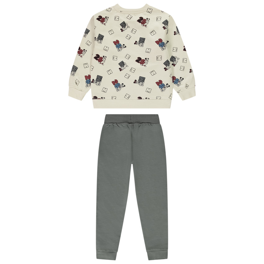 Ensemble 2 pièces sweat imprimé Mickey Disney et jogging pour garçon 