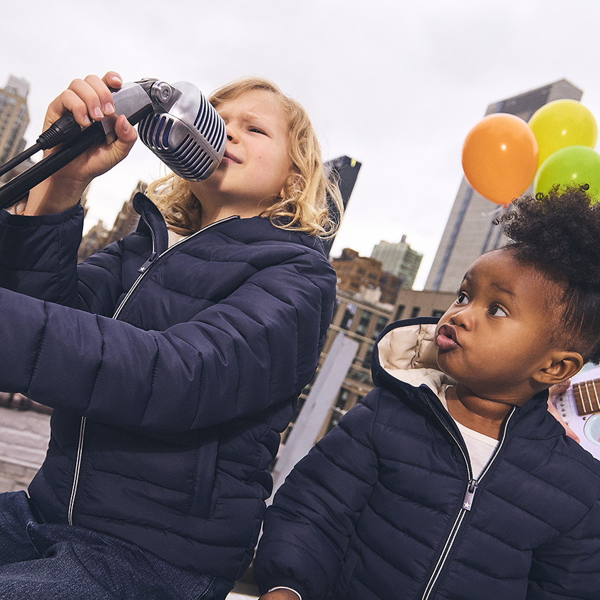 Doudoune rembourrée à capuche pour bébé garçon 