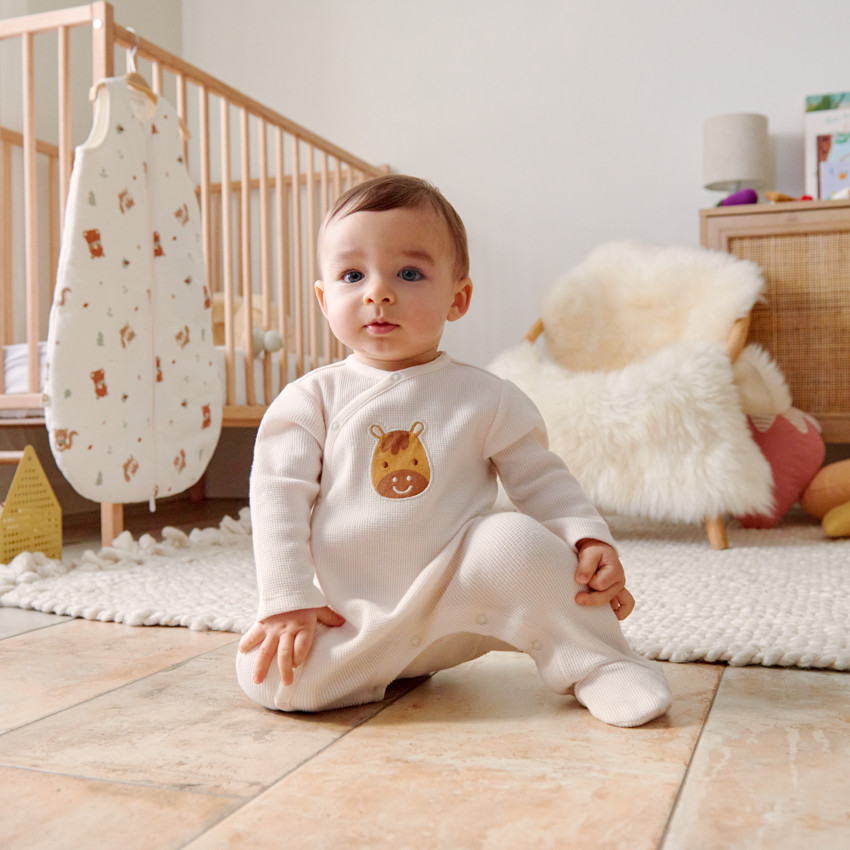 Dors-bien en nid d'abeille patch cheval pour bébé garçon 