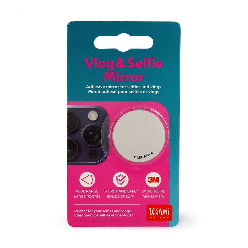 Miroir adhésif de smartphone pour selfies et vlogs