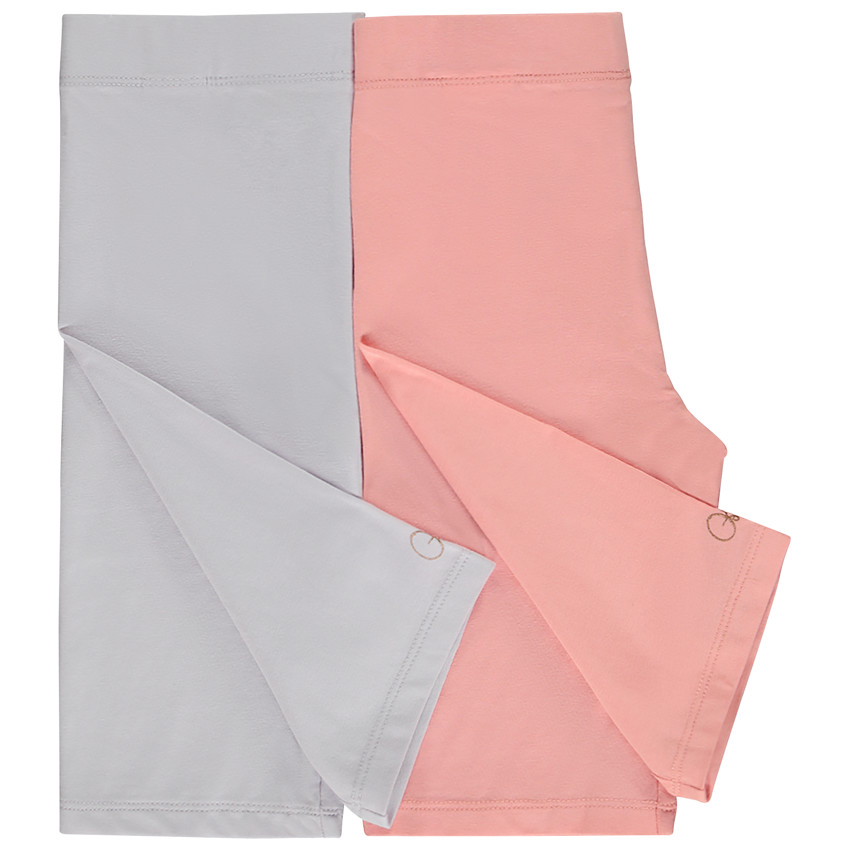 Lot de 2 cyclistes unis pour fille 