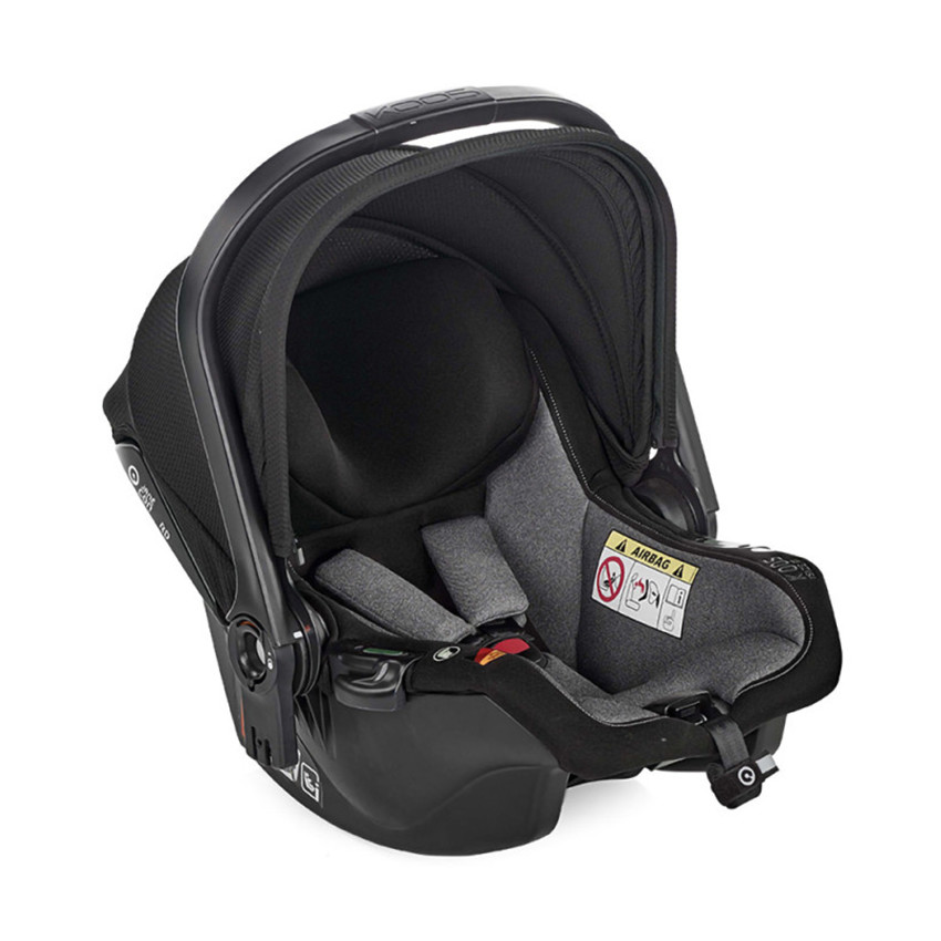 Poussette trio Muum 4 + nacelle Sweet + coque Koos i-Size cold black 