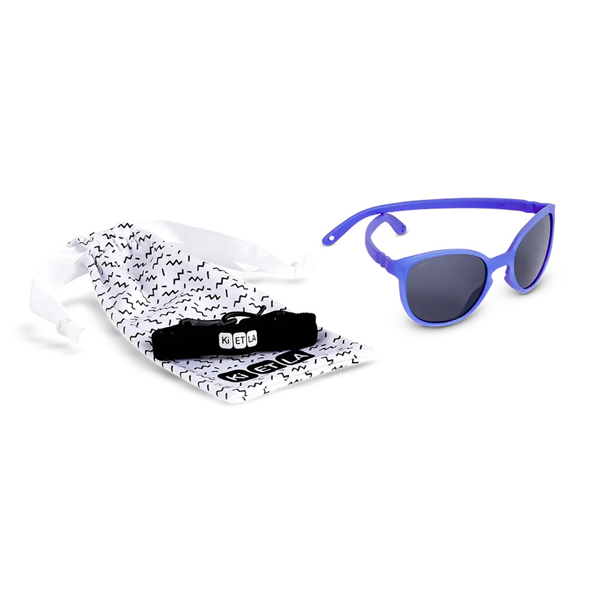 Lunettes de soleil incassables Wazz 2-4 ans bleu intense 