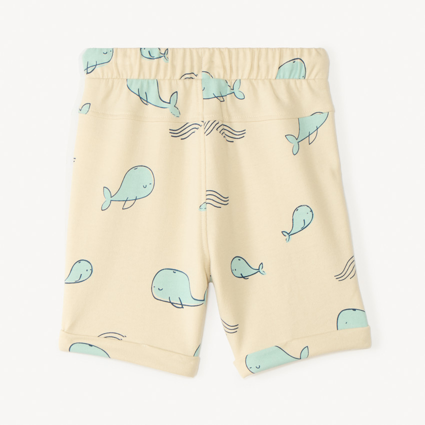 Short en maille imprimé baleine pour bébé garçon 