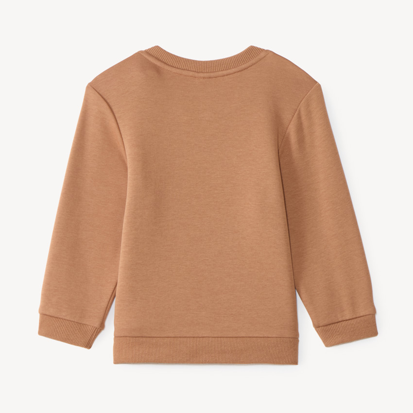Sweat molleton bébé fille broderie bouclette fantaisie 