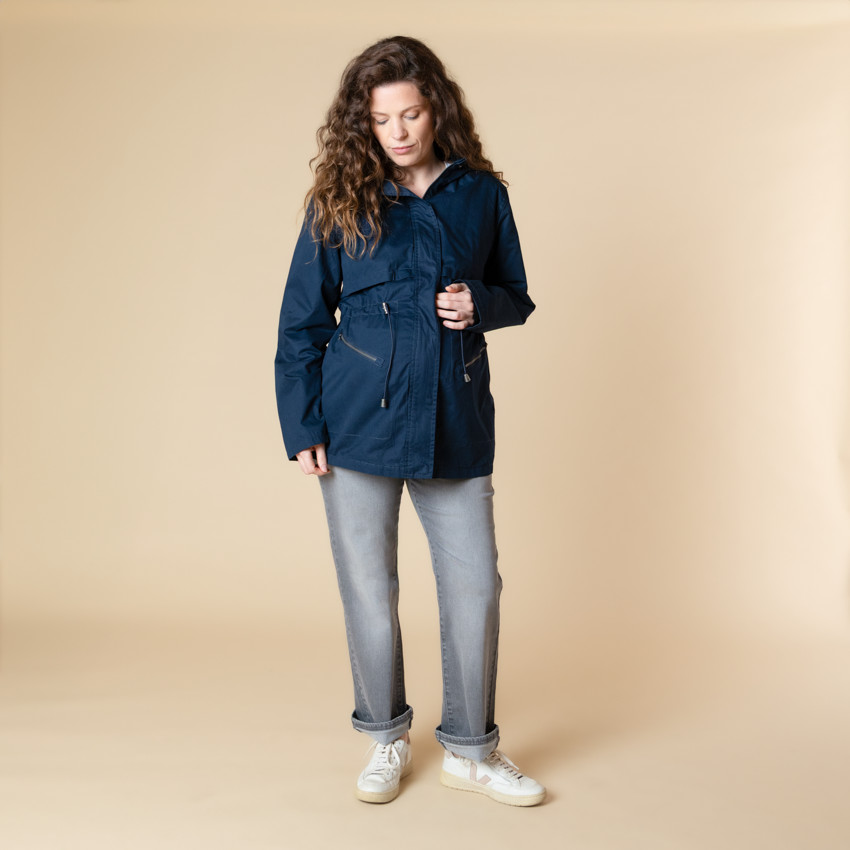 Parka de grossesse évolutive à capuche 