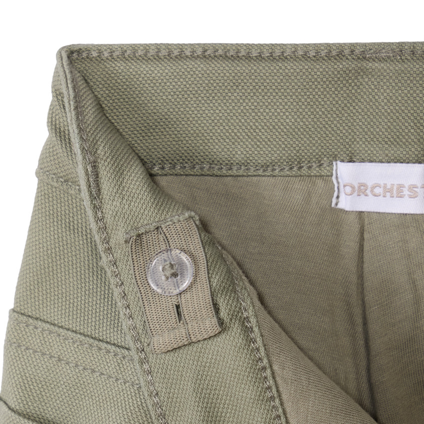 Pantalon en toile unie doublée pour garçon 