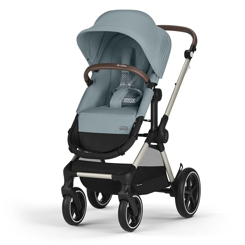 Poussette 2 en 1 Eos Lux taupe/sky blue 