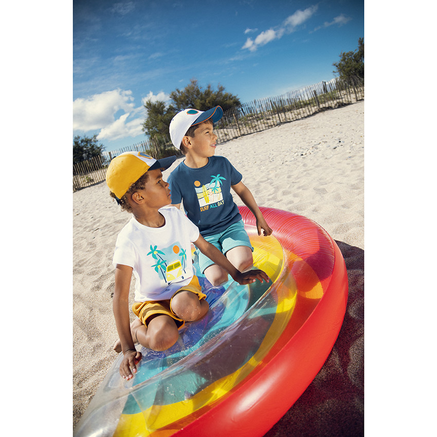 T-shirt manches courtes à print esprit surf pour enfant garçon 