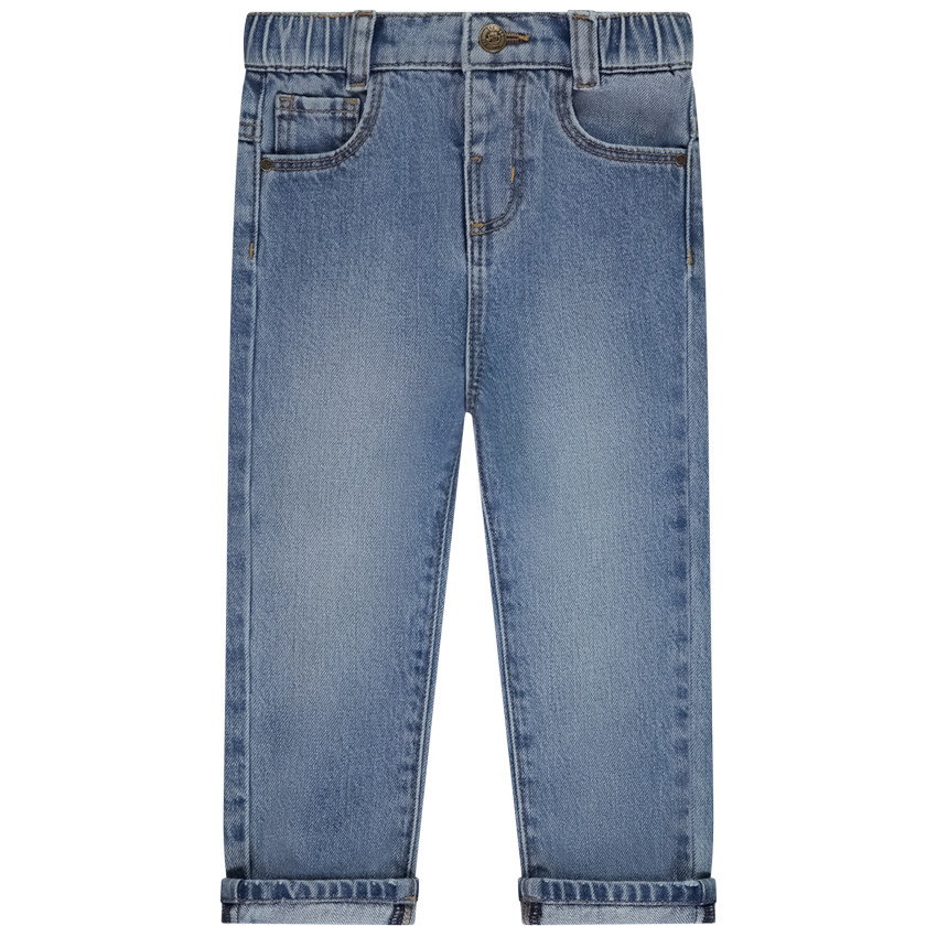 Jean régular à taille élastiquée pour bébé garçon 