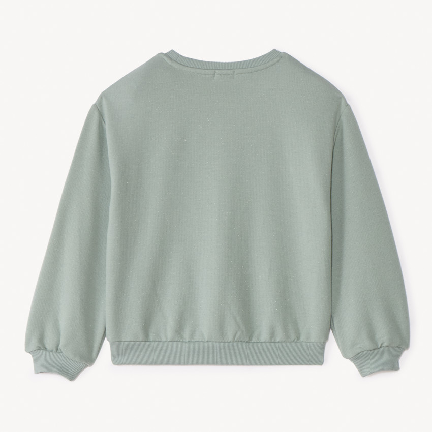 Sweat molleton oversize à motif effet pétales 3D pour fille 