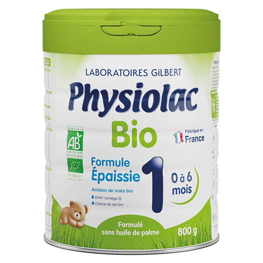 Lait 1er âge Formule Epaissie issu de l'agriculture biologique 800g  