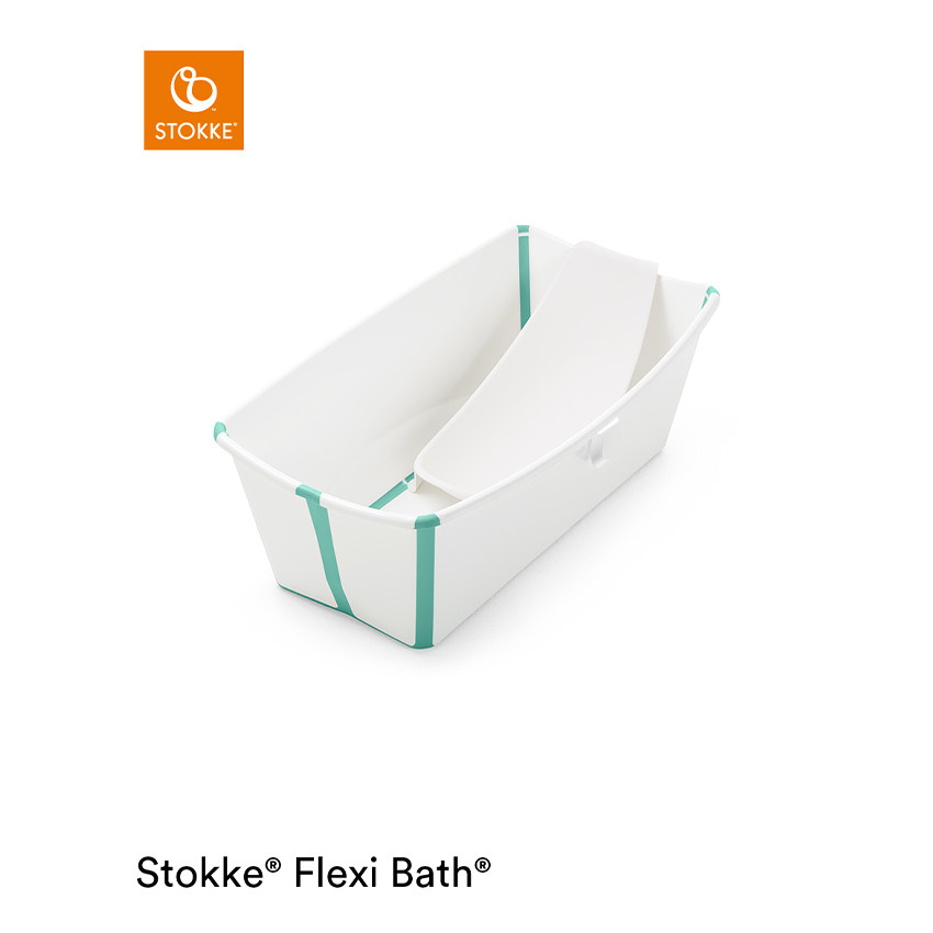 Pack baignoire Flexi Bath + transat blanc/bleu 