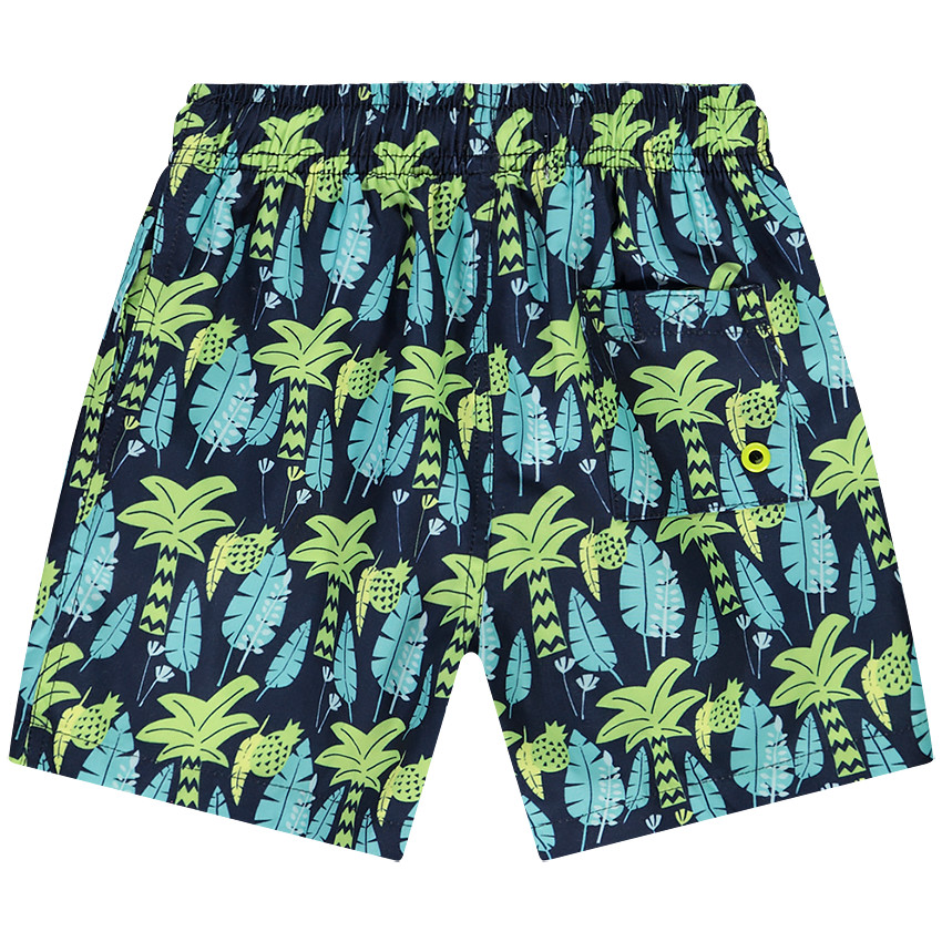 Short de bain imprimé feuilles pour garçon 