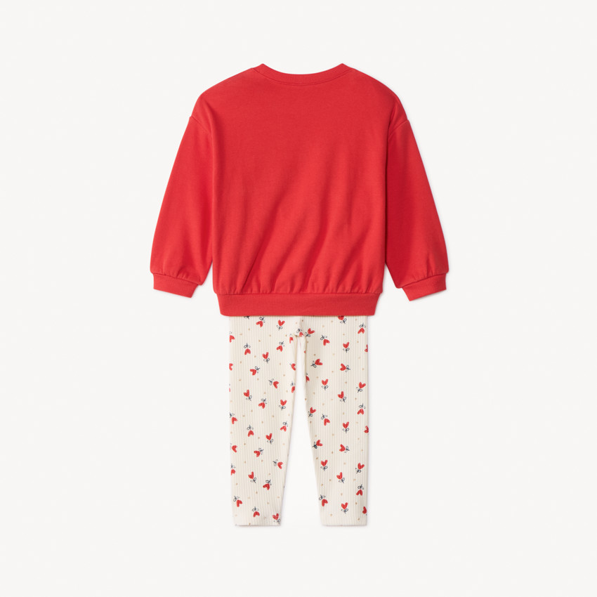 Ensemble sweat + caleçon fantaisie pour fille  