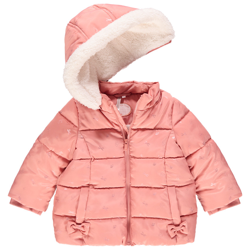 Doudoune doublée sherpa à imprimé en foil pour bébé fille 