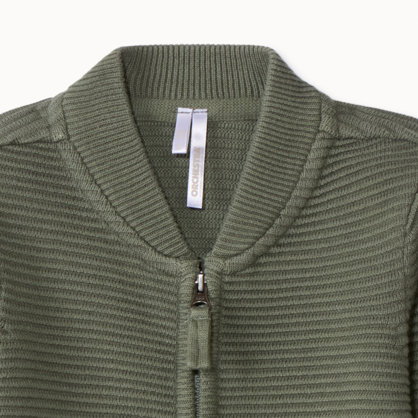 Gilet en tricot fantaisie et poches pour bébé garçon 