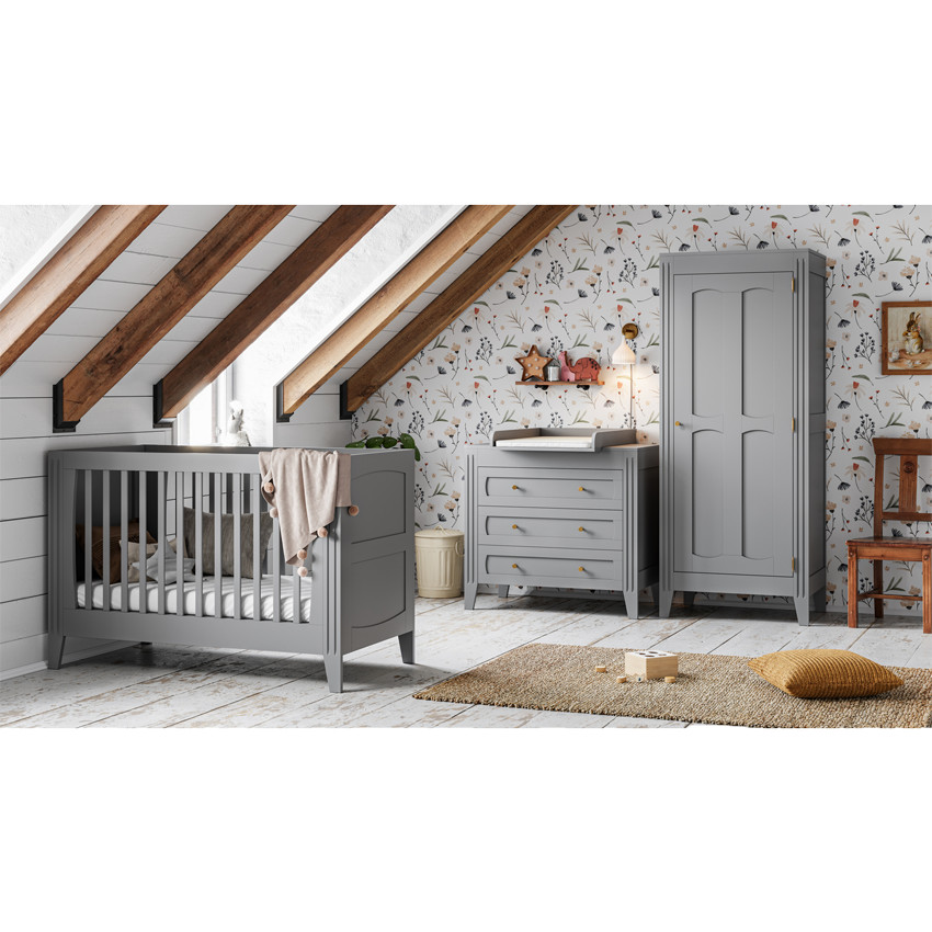 Commode Milenne - Gris clair 